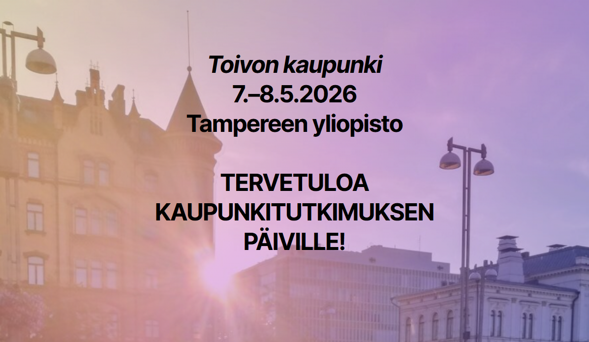 Tervetuloa Kaupunkitutkimuksen päiville!
